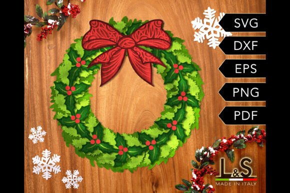 Create a Stunning 3D Layered Christmas Wreath for Your Home