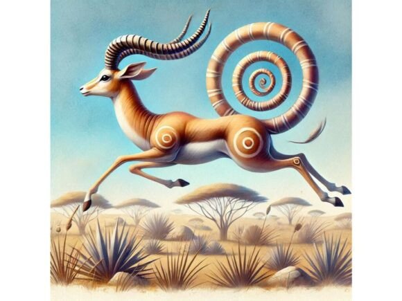Discover the Unique 3D Gazelle with Spirals