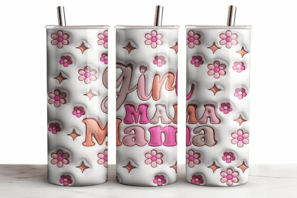 Discover the Unique Charm of 3D Inflated Girl Mama Tumbler Wrap