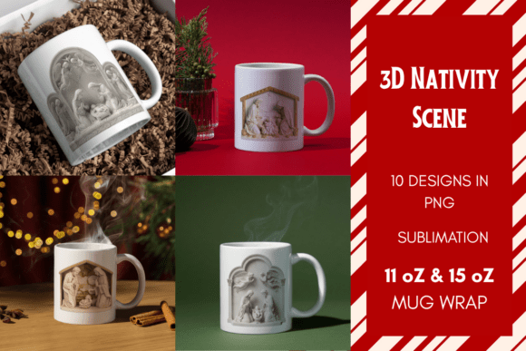 Enhance Your Holiday Creations with 3D Christmas Nativity Scenes