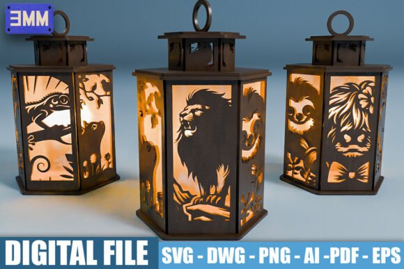 Explore the Magic of 3D Animal Lanterns Laser Cut Files