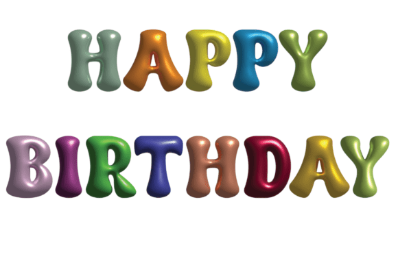 Explore the Vibrant 3D Happy Birthday PNG