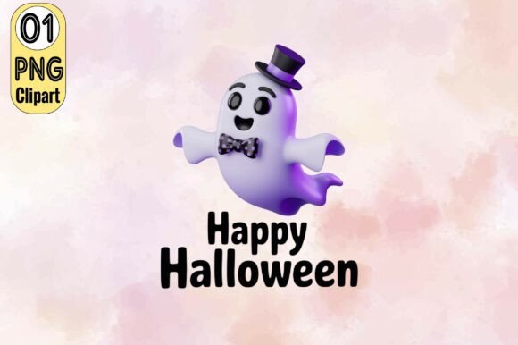 Exploring the Charm of Friendly 3D Ghost Clipart