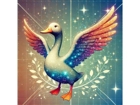 Exploring the Versatility of a 3D Duck with Glittery Wings