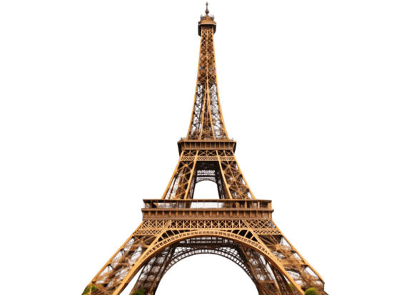 Free Watercolor 3D Eiffel Tower PNGs