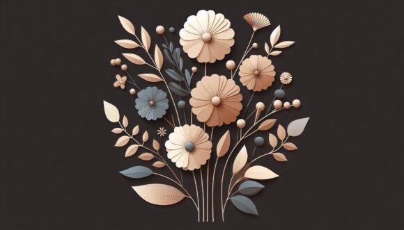 Modern Blooms in Smooth Finish, 3D Digit: A Versatile Tool for Creative Projects
