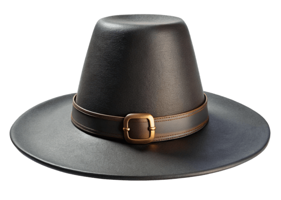 Unlocking Creativity with Black Pilgrim Hat 3D PNG Files