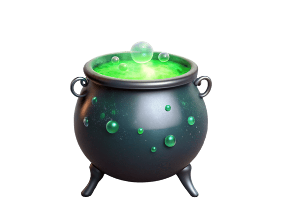 Unlocking Creativity with Png Halloween Pot with Potion 3d Icon