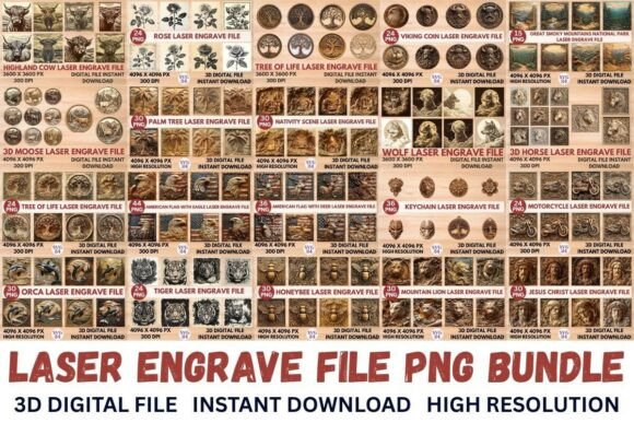 Unlocking Creativity with the 3D Laser Engrave PNG Bundle